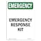 Signmission Safety Sign, OSHA EMERGENCY, 10" Height, Rigid Plastic, Response Kit, Portrait OS-EM-P-710-V-10449 - alternate 1